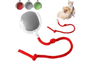 SUNSHINE SMILE Rolling Ball,Interaktives Hundespielzeug Ball mit Schnur,Automatisch Rollender Ball für Kleine,Katzenspielzeug Elektrisch mit USB Aufladbar,Interactive Cat Toys Rolling Ball für Katzen Hunde