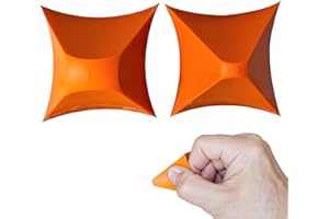 DEFIYEAR 2PCS Silicone Seam Tool, That Silicone Caulking Tools Applicator Finishing Reusable Caulk Smoothing Tool for Kitchen Bathroom Floor (Orange)