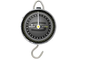 SABER TACKLE Saber - Dial Scales - Up to 60lb - Black Scales - Fluorescent Pointer - Easy To Read - Perfect For Weighing Carp And Normal Fish