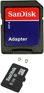 Sandisk MicroSD 8GB Flash Memory Class 4 – Memory Card (8 GB, MicroSD, Class 4, Black)