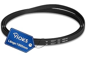 VIOKS Courroie trapézoïdale 1995 PH 7 de rechange pour sèche-linge Bosch 00650499 Bosch Siemens Balay Neff iQ300 iQ500 iQ700 Avantixx iSensoric Logixx Maxx Serie4 Serie6
