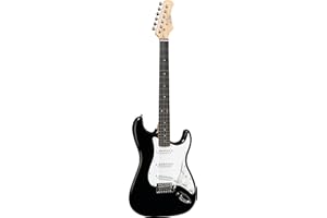 Eko- S-300 BLACK, Chitarra Elettrica modello Stratocaster 4/4, Colore Nero