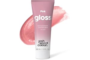 JOSH WOOD COLOUR Josh Wood Hair Gloss (Pink) - Semi-permanent gloss refreshes and conditions hair colour - Lasts up to 6 washes - 100% Vegan - Cream (100ml)
