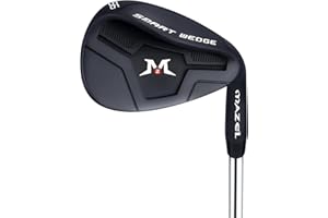 MAZEL Stainless Steel Golf Wedge 52 56 60 Degrees with QPQ Anti-Rust Finish, Premium Sand & Lob Wedges for Superior Spin and Control