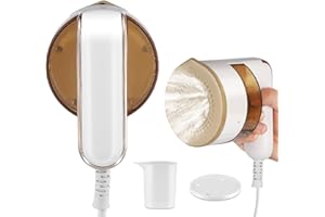 ALTUEEY Portable Clothes Steamer, 1000W Handheld Travel Steam Iron, Mini Garment Steamer Wrinkle Remover, 10S Fast Heat-up, 150ML Visible Water Tank, Micro Steamer Iron for Home Office Travel…