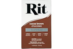 CRAFT COUNTY All Purpose Concentrated Rit Dye Powder Single Pack for Clothing, Décor, and Crafts – Cocoa Brown
