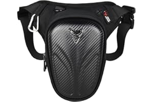 HEBETAG Moto Drop Leg Bag Oxford Taille Pack pour Hommes Femmes Bum Hip Fanny Ceinture Sac À Main Pochette Voyage en Plein Air Randonnée Cyling Cuisse Sac À Dos