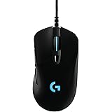 Logitech G403 Prodigy Wired Gaming Mouse, 12,000 DPI, RGB, Lightweight, 6 Programmable Buttons, On-Board Memory, Compatible w
