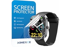MIHENCE Screen Protector for Y66 1.96 Inch Smart Watch, TPU HD Screen Protector Compatible with Jugeman/Coucur/Zakotu Y66 1.96 Inch Smartwatch [Pack of 6]