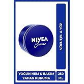 NIVEA Creme Nemlendirici Bakım Kremi 250 ml,Eucerit, El,Y&uuml;z,V&uuml;cut İ&ccedil;in,Paraben İ&ccedil;ermez, T&uuml;m Cilt Tipleri,