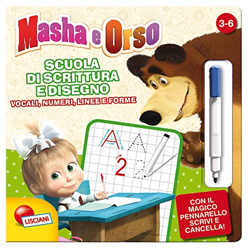 Preisvergleich Produktbild Masha maxi libro scuola scritt - Spielzeugen Kreative Spiele LISCIANI GIOCHI