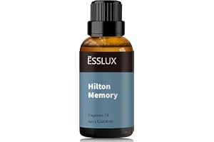 Hotel Diffuser Oil, ESSLUX Luxury Hotels Fragrance Oil Diffuser Scents, Inspired by Hilton Hotel Scent, 30ml Essential Oils for Home for Diffusers, Massage, Soap, Candle Making Scents, Perfume