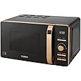 Tower T24021 Digital Microwave with 60-Minute Timer and 8 Autocook Settings, 20L, 800W Black and Rose Gold, pack 1