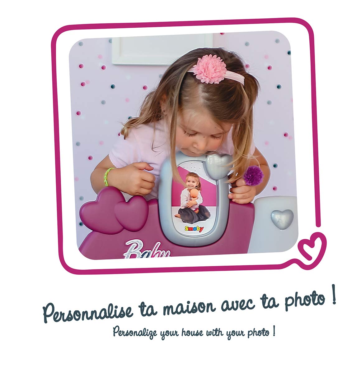 Smoby-220349-Baby-Nurse-Grande-Maison-des-Bbs-3-espaces-de-Jeux-23-Accessoires
