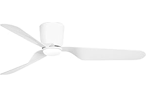 Faro Barcelona 33471n-3- PEMBA LED Ventilador de techo blanco con motor DC