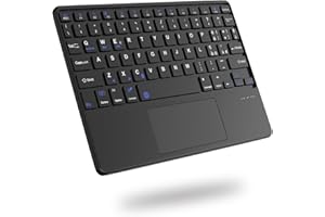 JADEMALL Tastiera Bluetooth Wireless per Tablet - iPad Tastiera con Touchpad e Batteria Ricaricabile Ultra Sottile Italiano QWERTY con Tasti IOS per iPad, Galaxy Tab, Xiaomi Pad, Lenovo, Huawei
