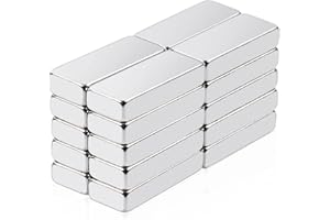 MIN Ci 20x10x3mm Imanes Fuertes Imán de Neodimio, 20 Piezas Imanes Rectangulares Mini Imanes Potente Planos Imanes de Nevera Magnética para Pizarras Blancas Oficinas Cocinas Herramientas