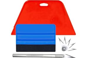 ADMYGO 8 Pcs Vinyl Wrap Tools Kit, Wallpaper Smoother Tool for Peel and Stick Wallpaper, Wallpaper Tools for Vinyl Wrap, Including Scutter, Replace The Blade and Smoother, Car Wrapping and Contact Paper