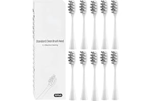 COPIMY 10 sztuk głowic do szczoteczek kompatybilnych z elektryczną szczoteczką do zębów Oclean Flow, X Lite, XPro, X Elite, XPro Digital itp. (białe)