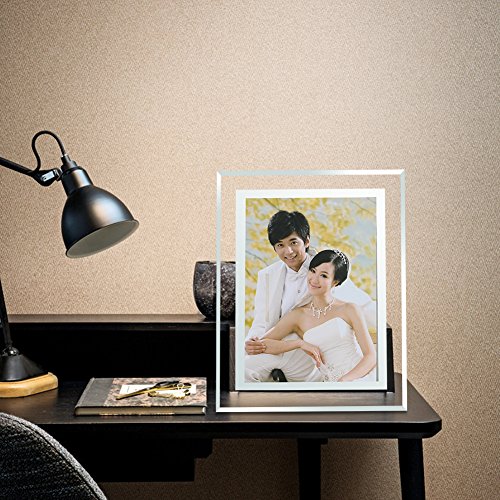 Giftgarden 13×18 Glas Bilderrahmen für Hochzeit Dekoration Glasrahmen - 2