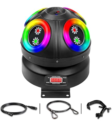U`King Moving Head Light RGBW LED Stage Lighting Effect 7x10W Moving Heads Wash Lights by DMX