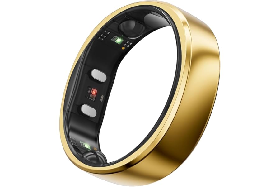 RingConn Gen 2 Smart Ring, World's First with OSA Monitor, No App Subscription, 12 Days Battery, Stress Tracker/Heart Rate/Female Health, Compatible with Android and iOS