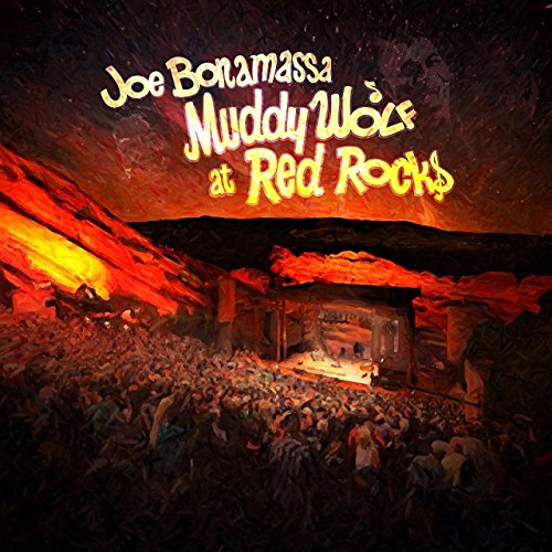 Muddy wolf at red rocks