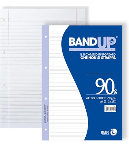 Fogli Ricambio Blasetti A4 Rigati - Confezione Da 40 Fogli Per Raccoglitori - Foto 8
