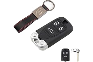 Coque Clé Télécommande Plip pour Alfa Romeo 159 Brera 156 Spider Keyless avec Porte-Clés en Cuir KASER