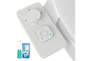 W WITHLENT Toilette Japonaise, Kit Avec Bidet Portable - Bidet Toilette WC Bidet Japonaise Pulvérisateur Bidet Kit Abattant WC Alle De Bain Avec, Cuvette Toilette Réglable Pour Douche Po