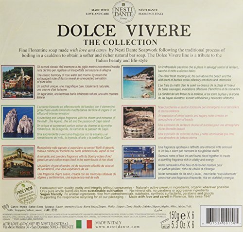 Nesti Dante Dolce Vivere Soap Set, 6er Pack (6 x 150 g) - 2