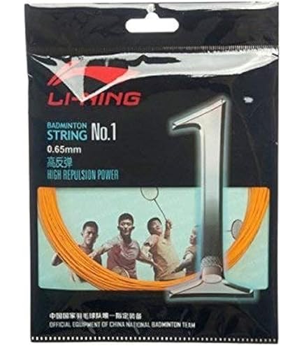 Buy Li-Ning Nylon No.1 Boost Badminton Strings, 0.66 mm, Orange