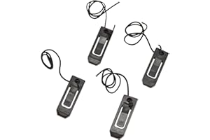 skrskr 4 PCS Split Surfer Paddle Board Fin Clip Water Separator Water Ski Board Fish Fin Clip Buckle Paddleboard Surfboard Tail Clip, Black