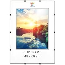 Online-GalleryKing Cadre à Clip 48x36cm – Verre Acrylique Antireflet – Fabriqué En Allemagne
