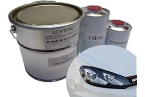 Lackpoint 1,75 Liter Set 2K Autolack für VW Farbe LB9A B9A Candyweiß Weiß Trendlack