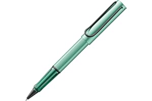 ‎LAMY Lamy AL-star mint Tintenroller - leichter Stift mit transparenten, ergonomischen Griff & Strichbreite M - Gehäuse aus Aluminium – mit Tintenrollermine M 63 Strichbreite M in schwarz