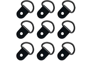 VinBee 40 Pack D-Ring Tie Downs, D-Rings Anchor Lashing Ring for Loads on Trailers Trucks RV Campers Vans ATV SUV Boats Motorcycles etc Vehicles Heavy Duty Tie Down Ring with Mounting Bracket