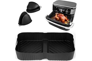 KAIWUQN Ninja AF500EU Accessoires,Silicone Moule Air Fryer pour Ninja Foodi Flex 10.4 L AF500EU,Silicone Accessoires Air Fryer pour Friteuse,AF500EU Accessoires (1pc 36 * 20 * 10 cm)