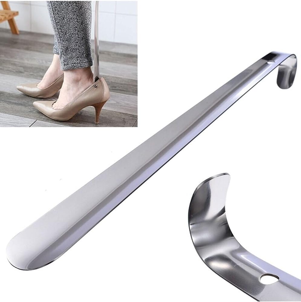 Çelik Krom Kaplama Ayakkabı Çekeceği Kalın Kerata 70 Cm