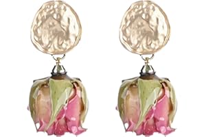 Fycyko 2 Paires de Boucles d'oreilles, Roses en Forme de Cœur Petit Papillon Perles Boucles d'oreilles,Délicate Boucles d'oreilles Femmes Filles Cadeaux Bijoux De Mode