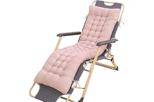 uyeoco Coussin de Chaise Longue Coussin Bain de Soleil, Coussin de Siège Coussin Transat pour Chaises de Jardin, Balcon, Terrasse, Intérieur(Color:Pink Jade,Size:155x48x8cm)