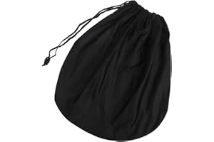 AONAYO Funda universal para casco de moto, portátil, con cordón, resistente al agua, resistente a los arañazos, color negro, 52 x 46 cm, adecuada para cascos de moto, cascos de bicicleta, bolsa para casco de