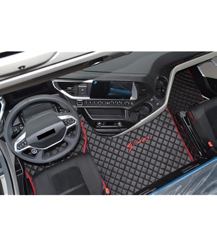 Tapis De Sol Tunnel Noir/rouge Pour Iveco S-WAY 2019-2023 - Neuf