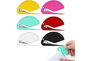 Heanvmyss Taglierina per Buste,6 Pezzi Apri Lettere,Mini Taglierino Tascabile,Tagliacarte da Scrivania,Apribuste,Efficiente Letter Opener per Pacchi Posta Carta Casa Ufficio Scuola