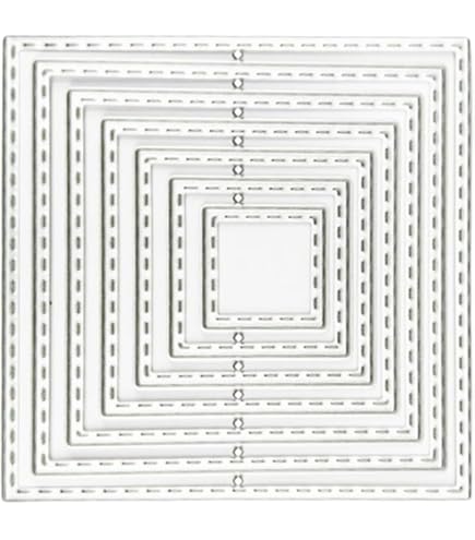 8 Stück Stanzformen | 15x15 Cm | Aus Stahl | Für Scrapbooking, Kartenbasteln & Prägung