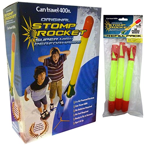 Super Stomp Rocket Kit With Refill Accessory 3 Pack by Stomp Rocket