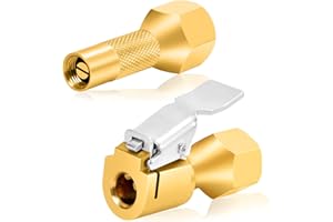 GODESON - Mandrini per Pneumatici con Clip per gonfiaggio e calibri, Confezione da 2 Pezzi