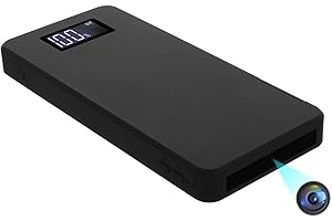 Igzyz Cámaras espías Ocultas, 10000mAh Mini cámara de Seguridad 1080P con visión Nocturna Detección de Movimiento Gravedad Sensor Grabación en Bucle (Tarjeta SD no incluida)