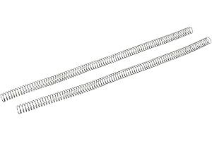 sourcing map Ressort de Compression 0.6mmx10mmx305mm 304 Acier Inoxydable Argenté 2pcs
