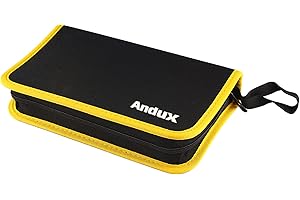 Andux Zestawy narzędzi do organizowania etui do przechowywania walizka narzędziowa z zamkiem błyskawicznym WJSNB-02 (S)